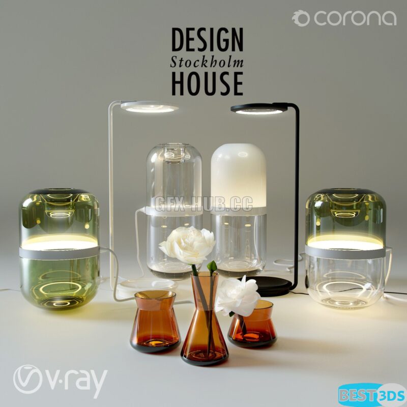 DESIGN Stockholm HOUSE Demi Lampe