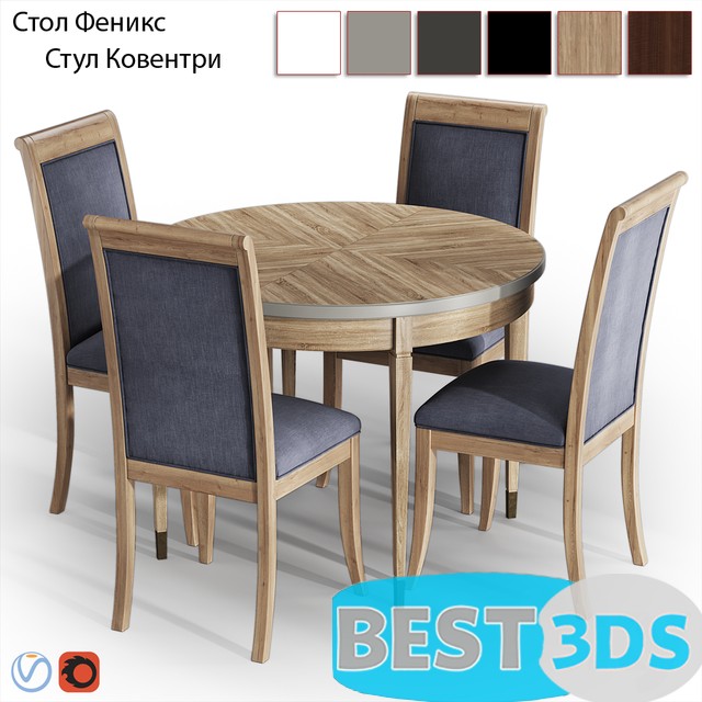 Pack model 3D- Tables Et Chaises – Image 153