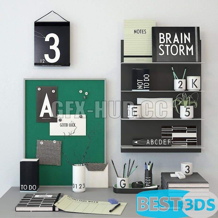 Pack model 3D- Ensemble décoratif – Image 31
