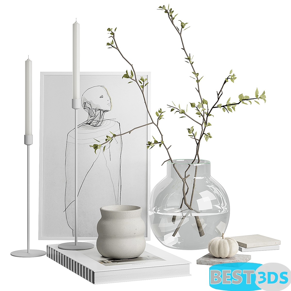 Pack model 3D- Ensemble décoratif – Image 34
