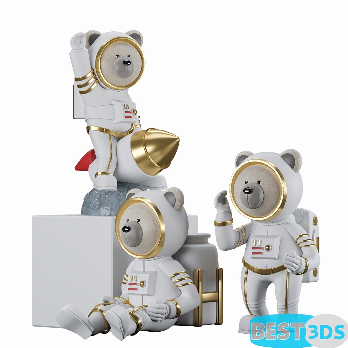 Pack model 3D- Ensemble décoratif – Image 56