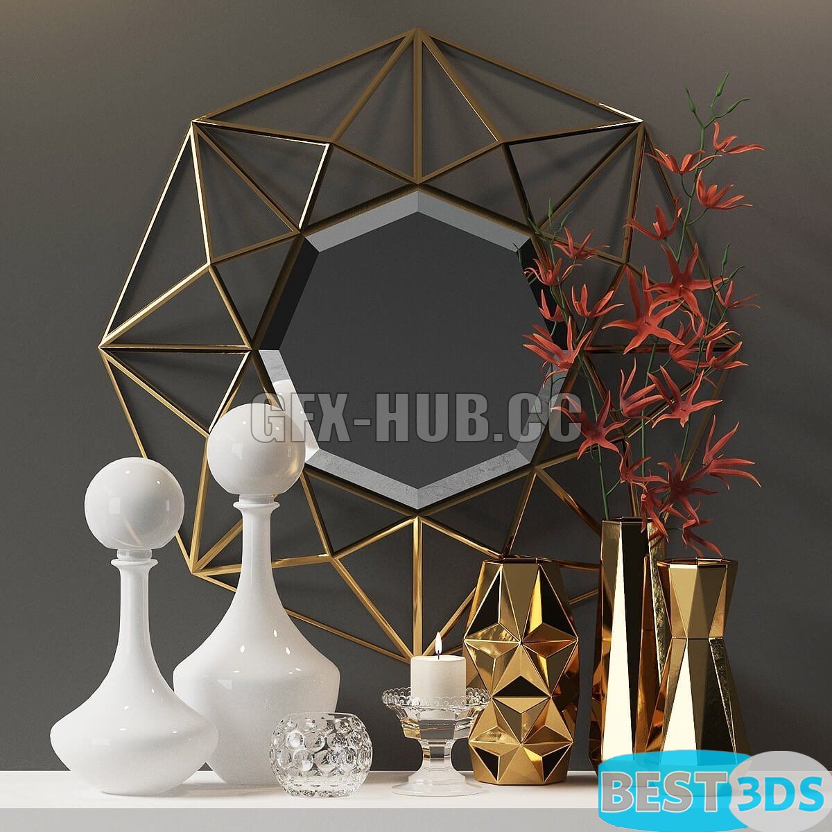 Pack model 3D- Ensemble décoratif – Image 67