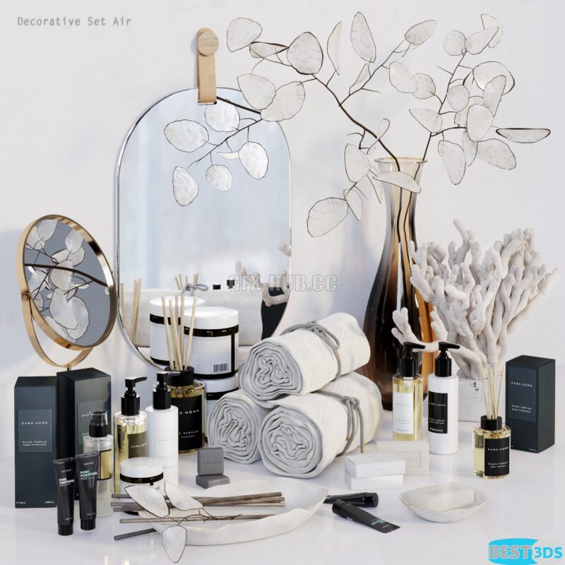 Decorative Set Air with lunaria