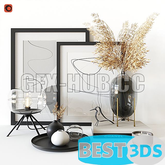 Pack model 3D- Ensemble décoratif – Image 111