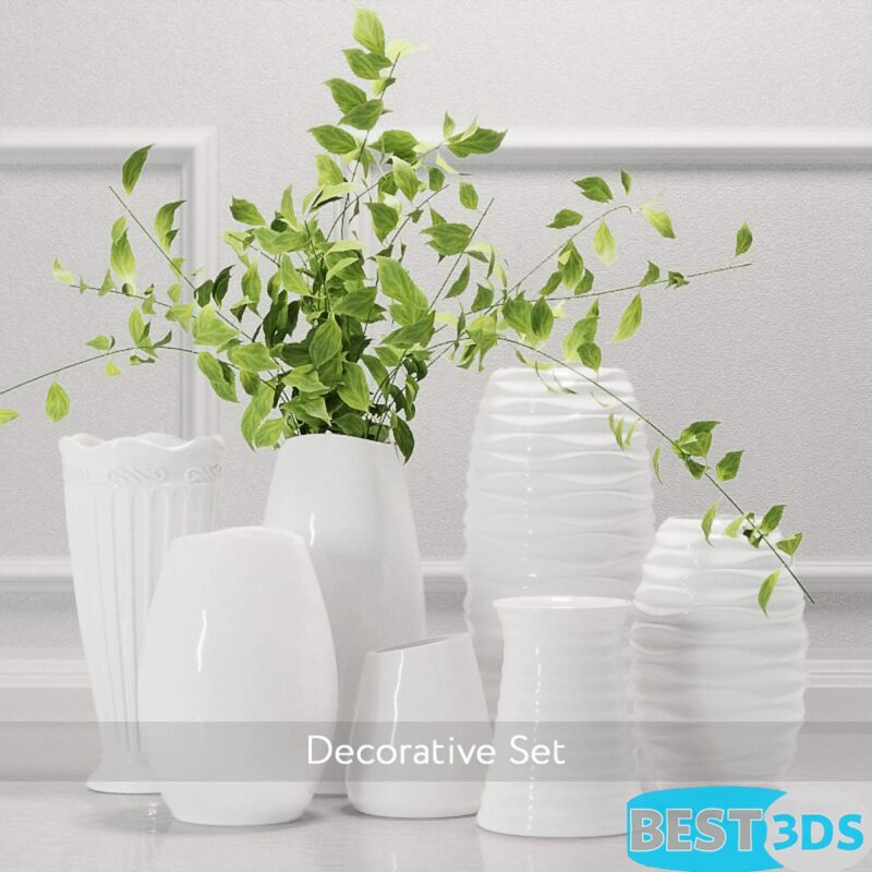 Composition fleurs & vases