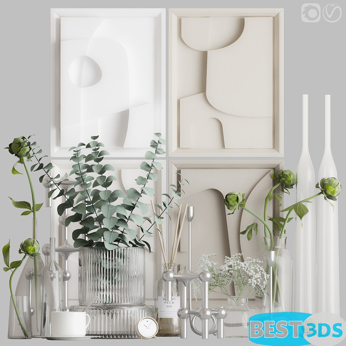 Pack model 3D- Ensemble décoratif – Image 85