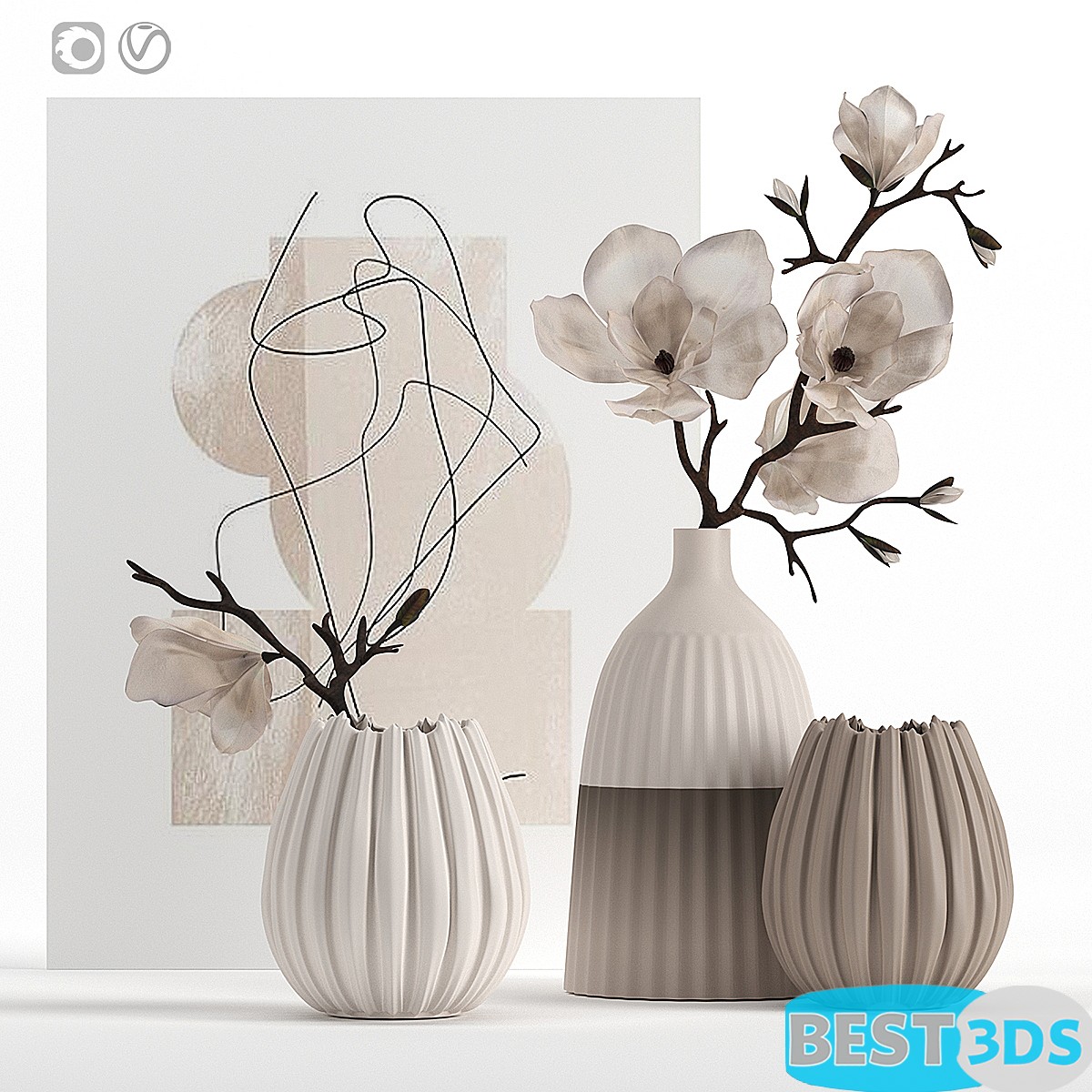 Pack model 3D- Ensemble décoratif – Image 120