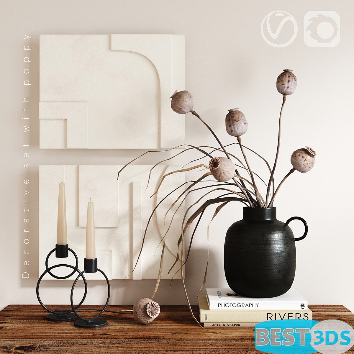 Pack model 3D- Ensemble décoratif – Image 136