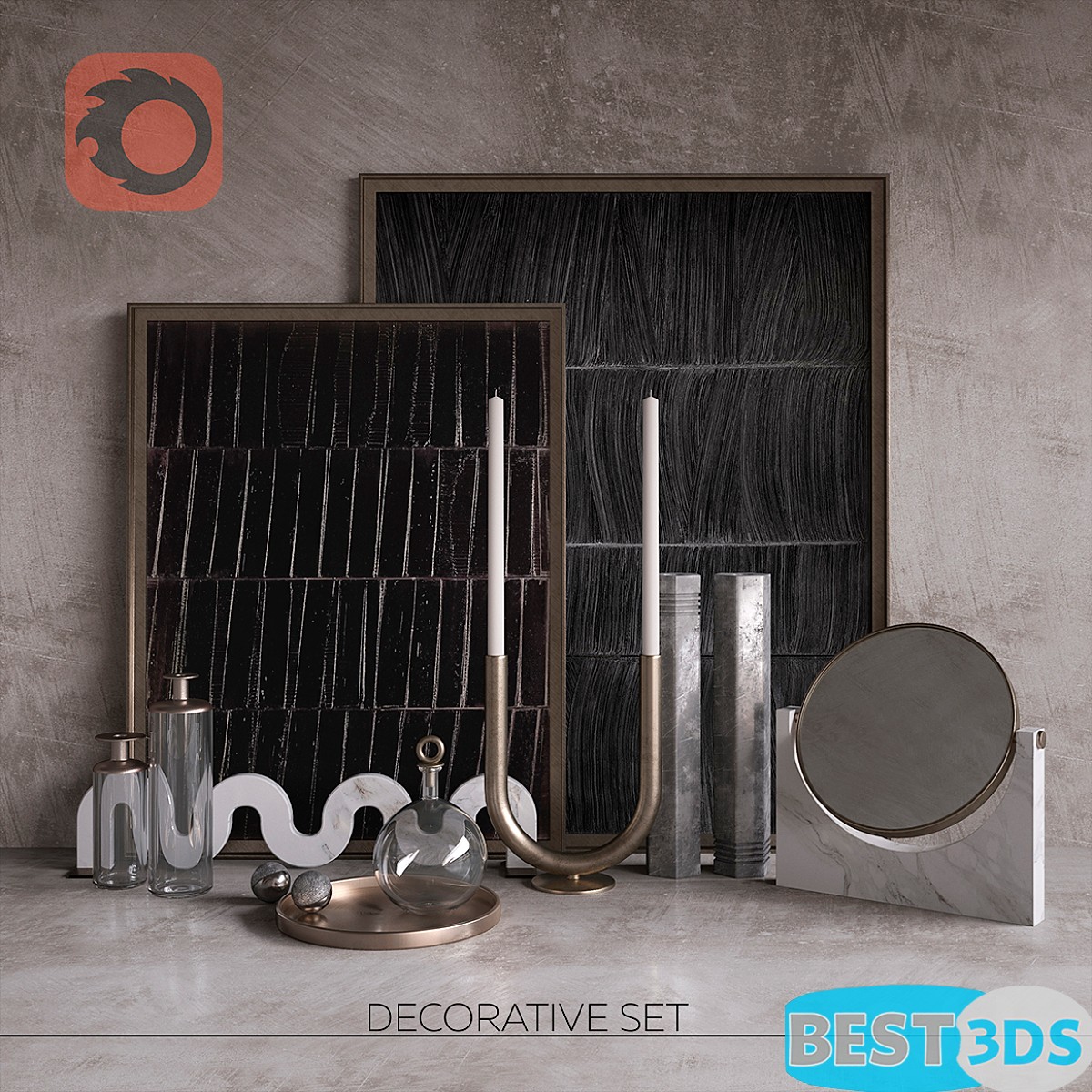 Pack model 3D- Ensemble décoratif – Image 140