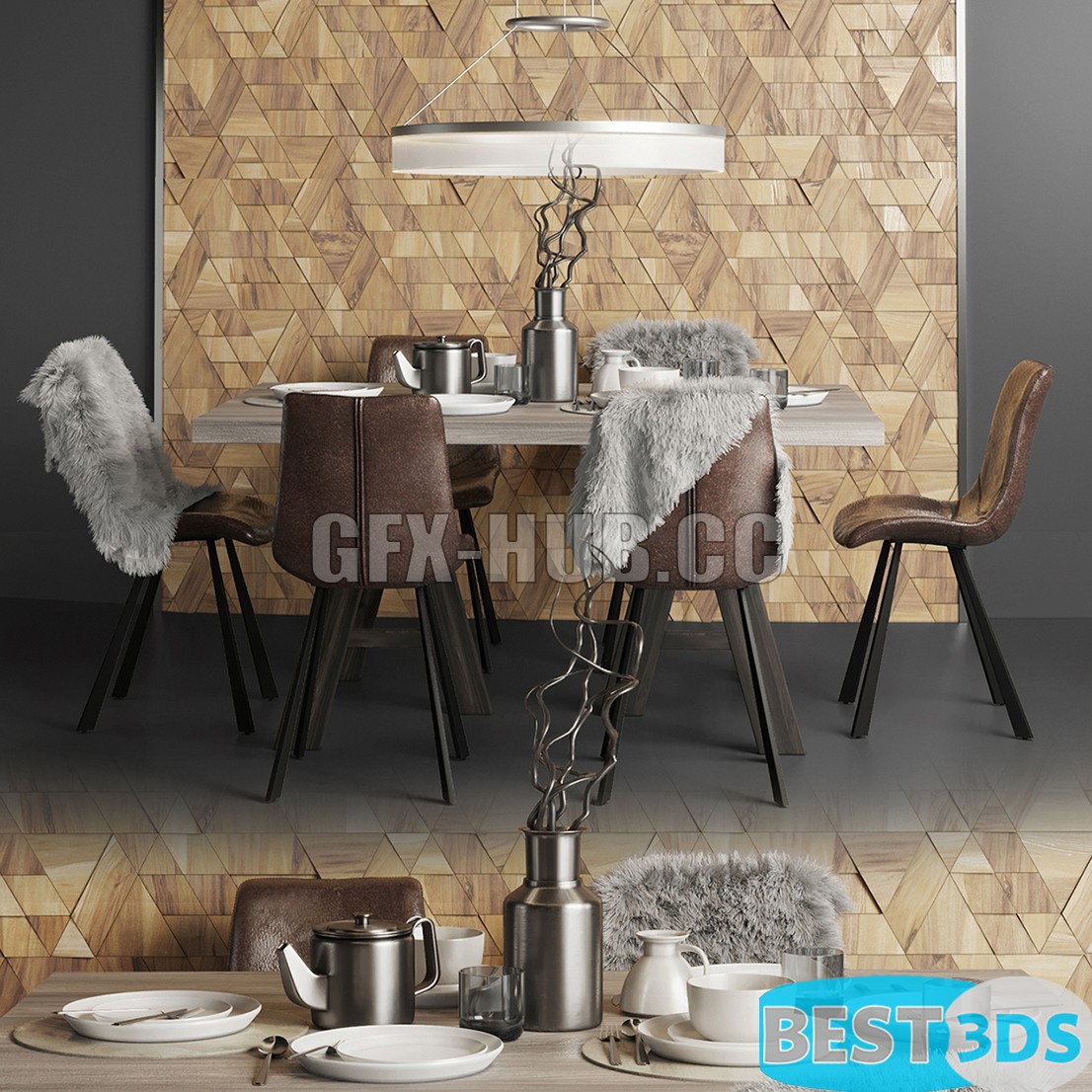Pack model 3D- Tables Et Chaises – Image 146