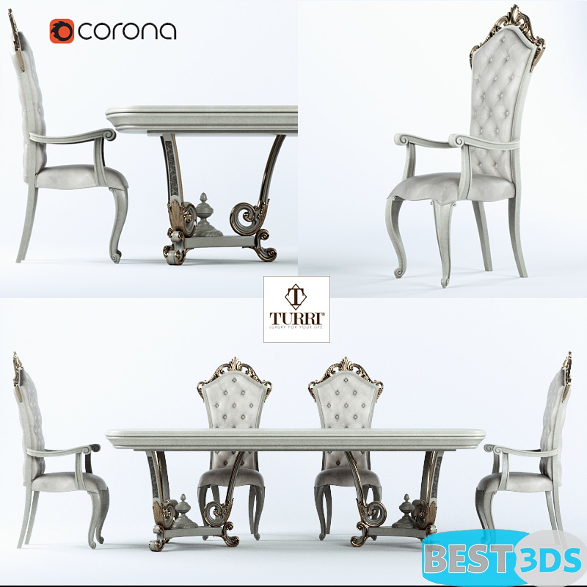 Pack model 3D- Tables Et Chaises – Image 143