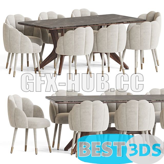 Modèle 3D Dining Set 47