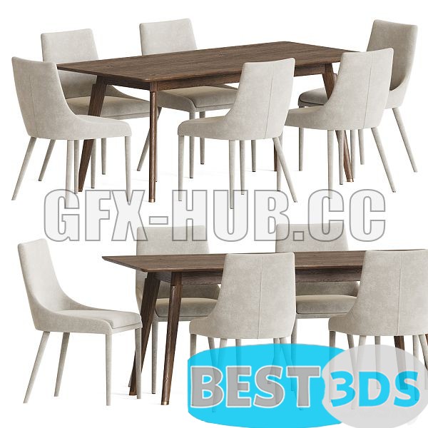 Modèle 3D Dining Set 62 0