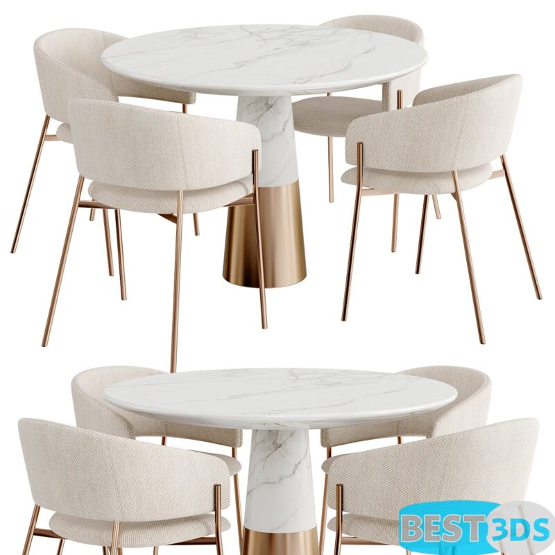 Modèle 3D Dinning Set 101