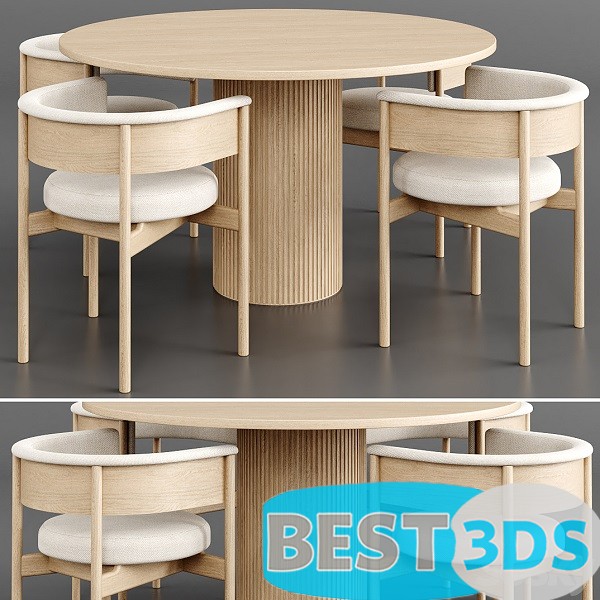 Modèle 3D Dinning Set 39