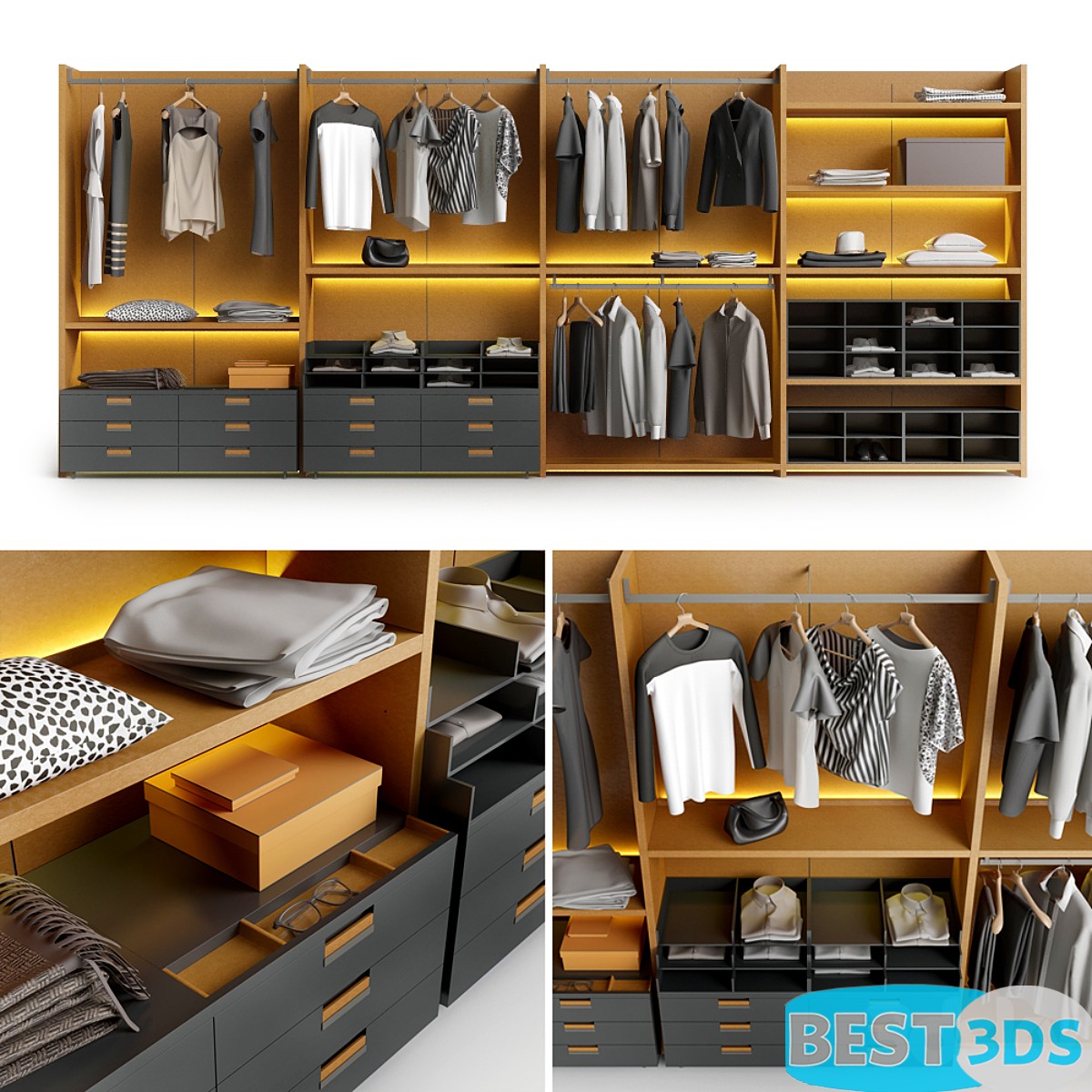 Pack model 3D- Armoires Et Vitrines – Image 40
