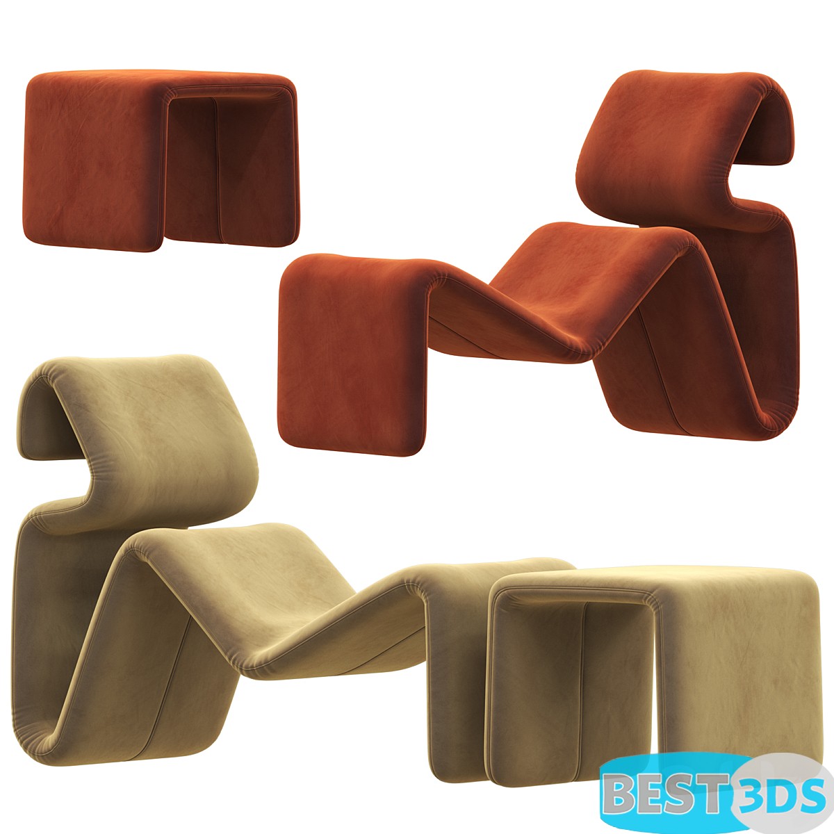 Pack model 3D- Sièges Moelleux – Image 70