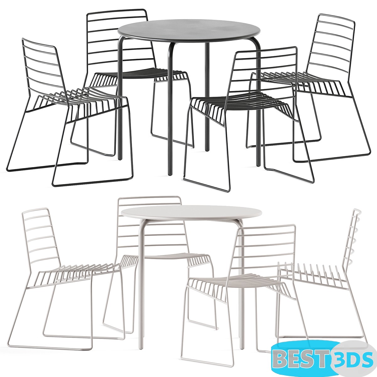 Pack model 3D- Tables Et Chaises – Image 118