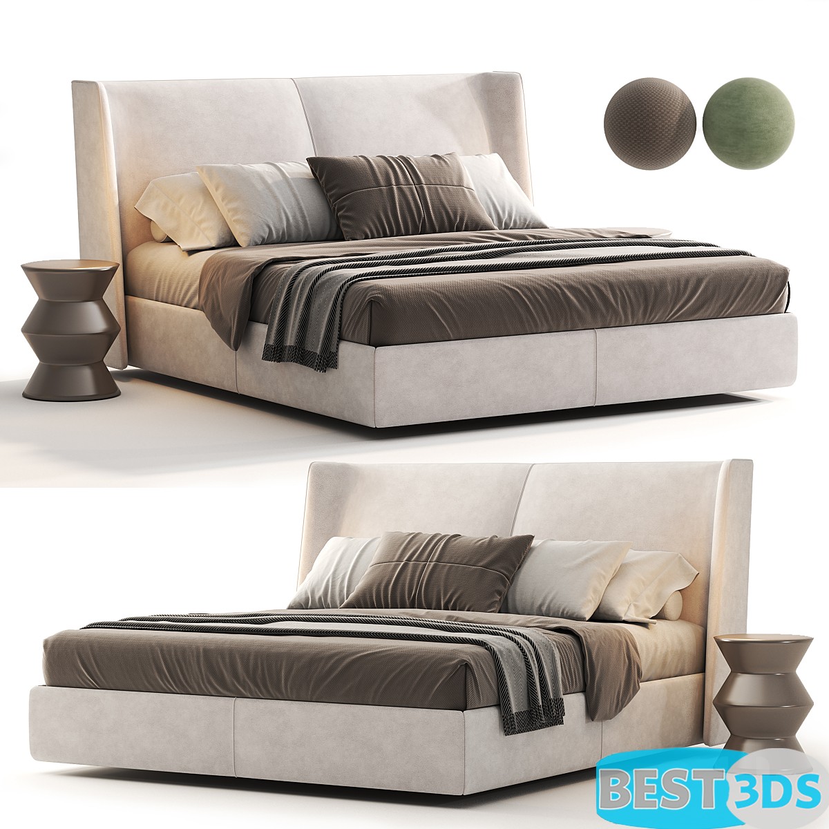 Lit design Echo Bed By Domkapa
