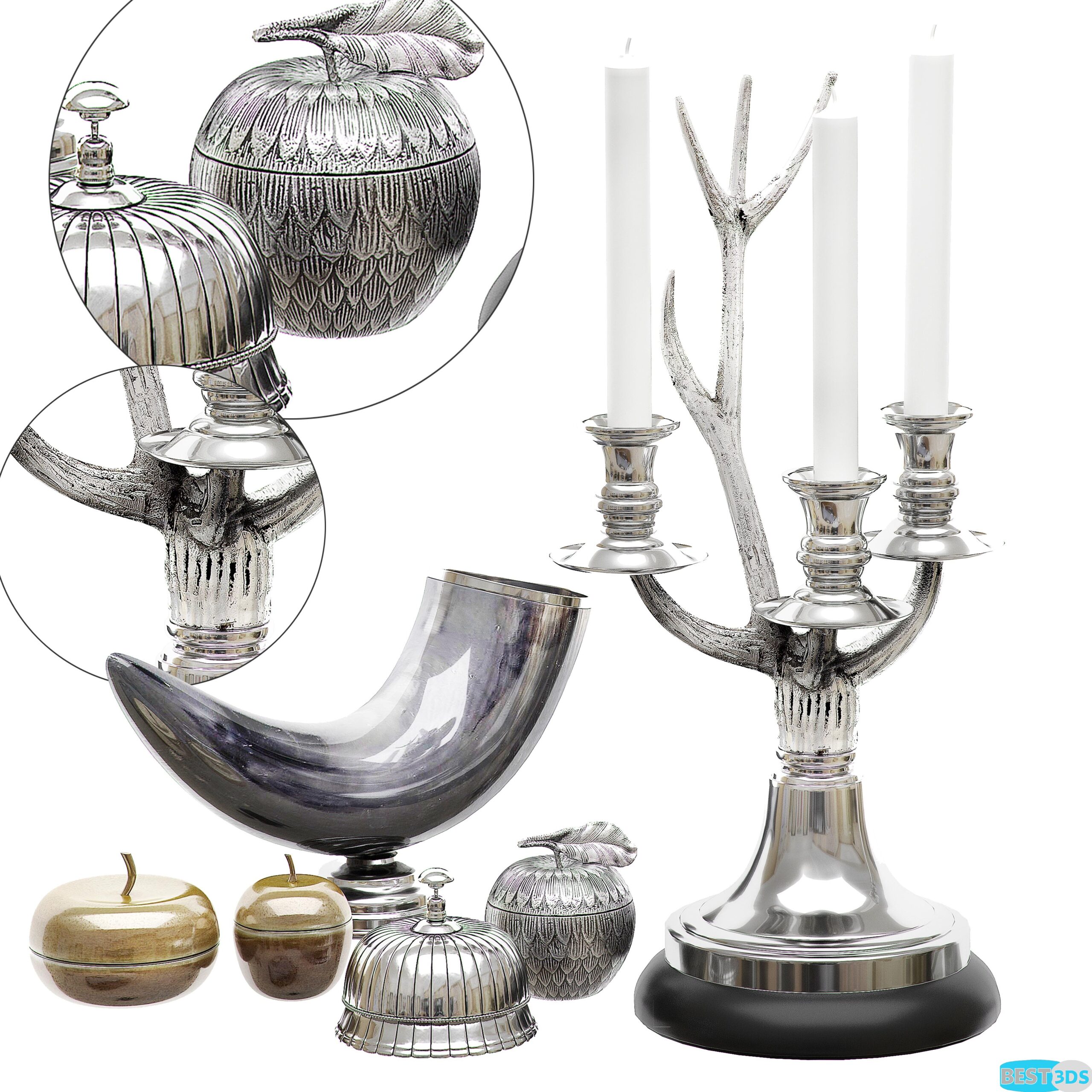 Pack model 3D- Ensemble décoratif – Image 154