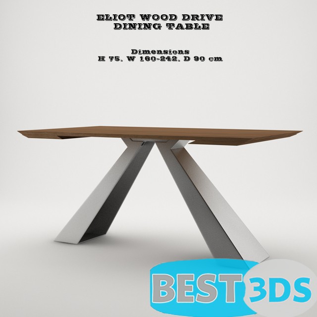 Table à manger Eliot Wood Drive
