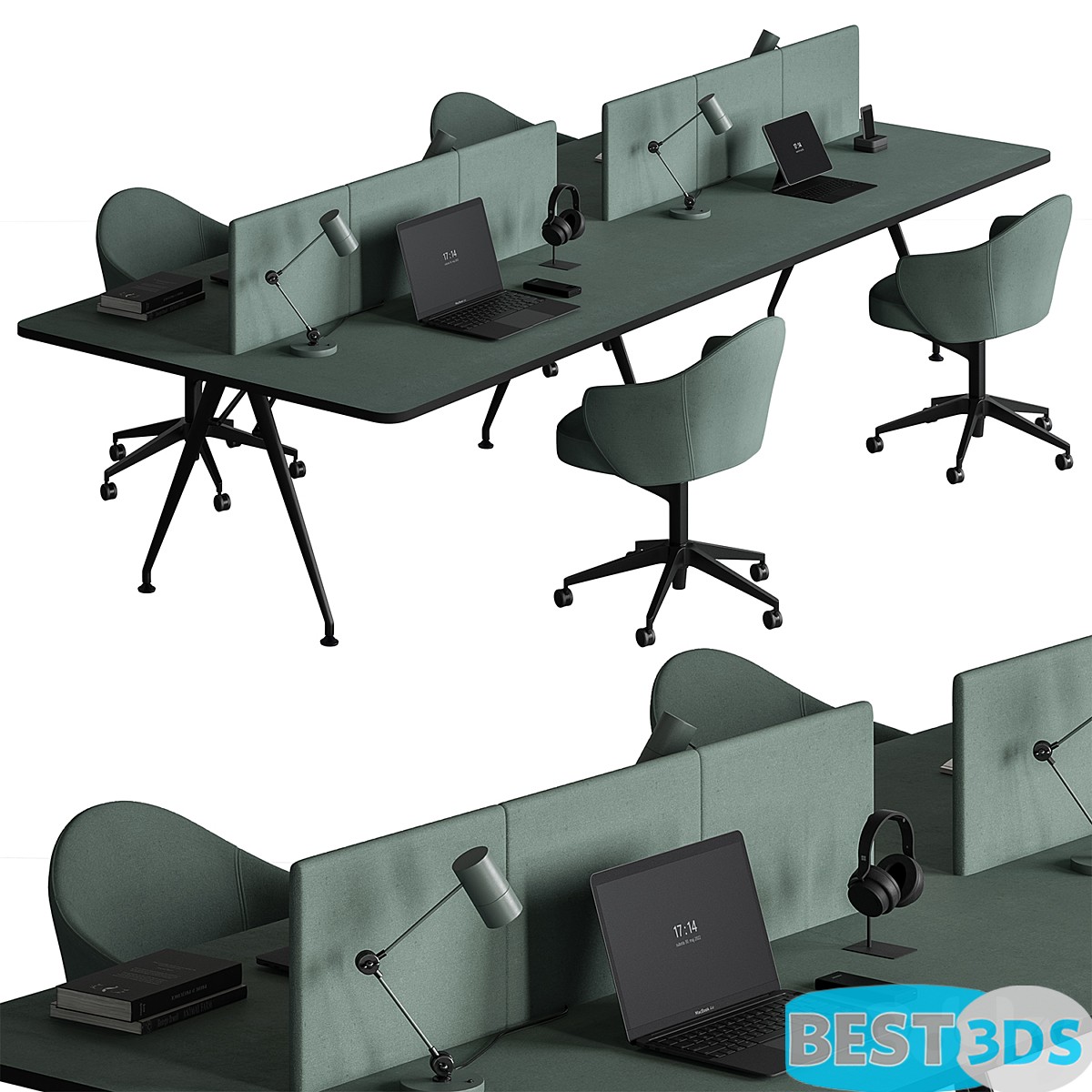 Pack model 3D- Mobilier De Bureau – Image 29