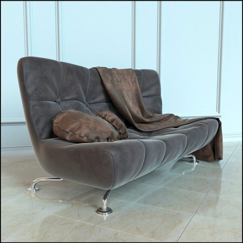 Modèle 3D - Fashionable family couch