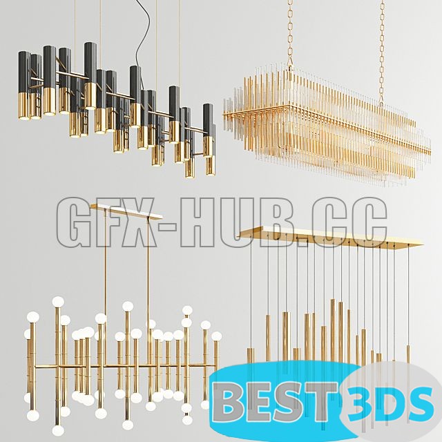 Pack model 3D- Eclairage De Plafond – Image 130