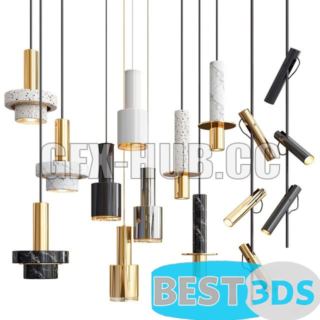Pack model 3D- Eclairage De Plafond – Image 125