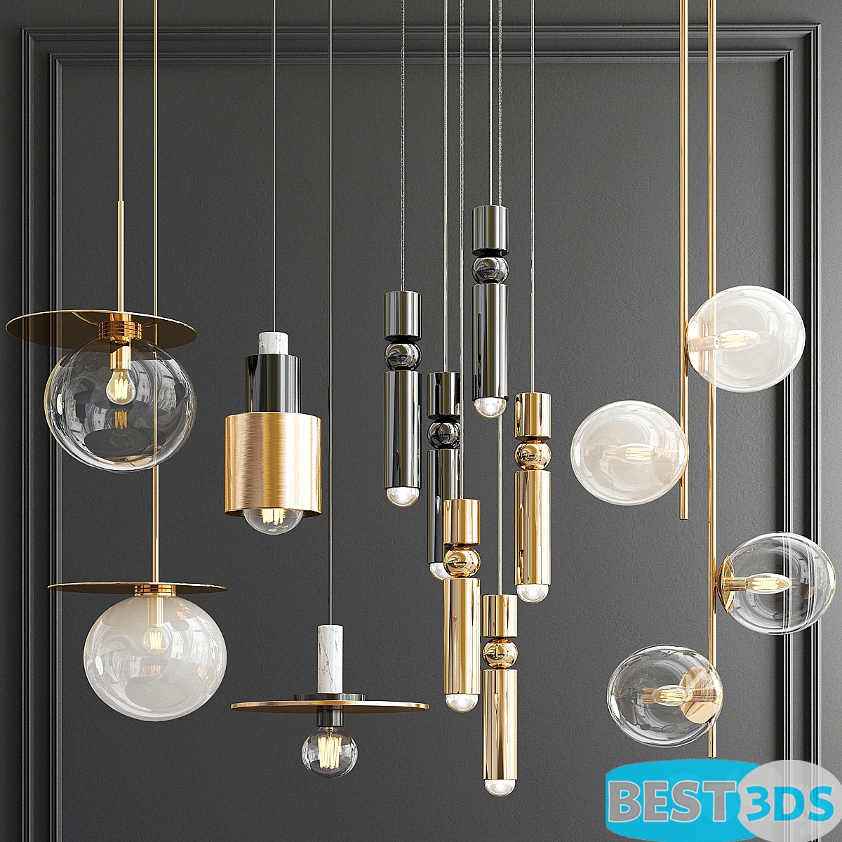 Pack model 3D- Eclairage De Plafond – Image 123