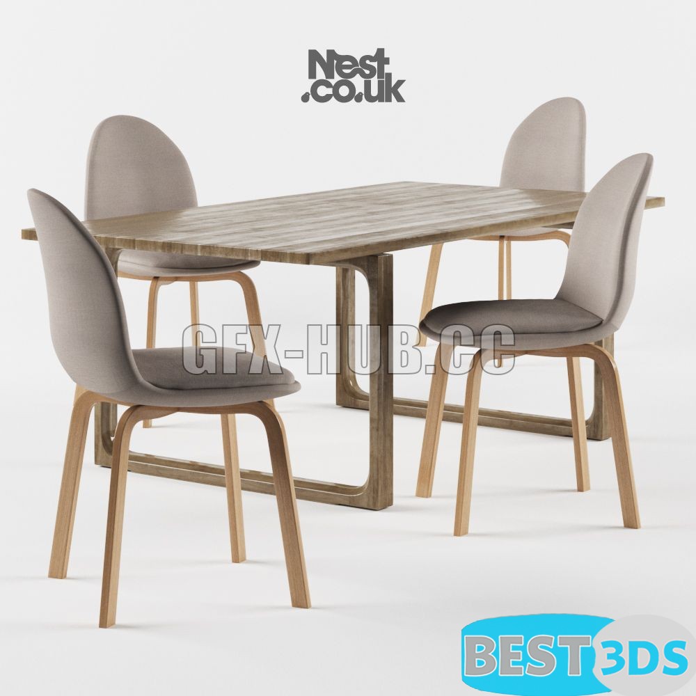 Pack model 3D- Tables Et Chaises – Image 114