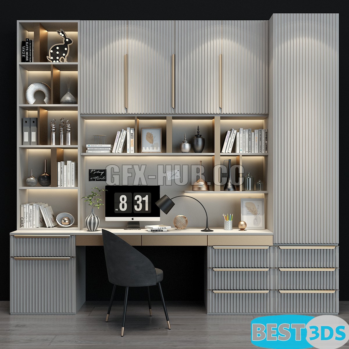 Pack model 3D- Armoires Et Vitrines – Image 57