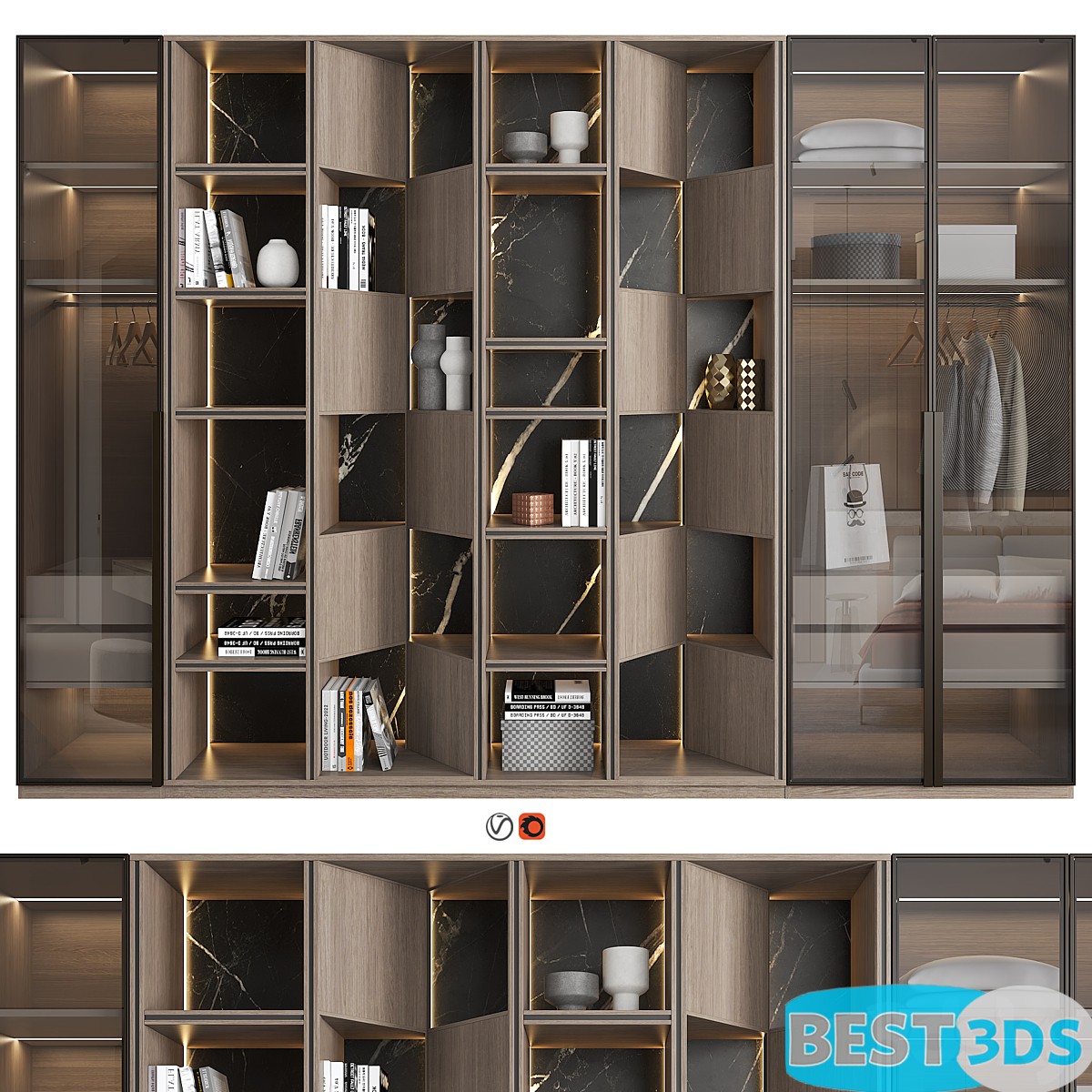 Pack model 3D- Armoires Et Vitrines – Image 54