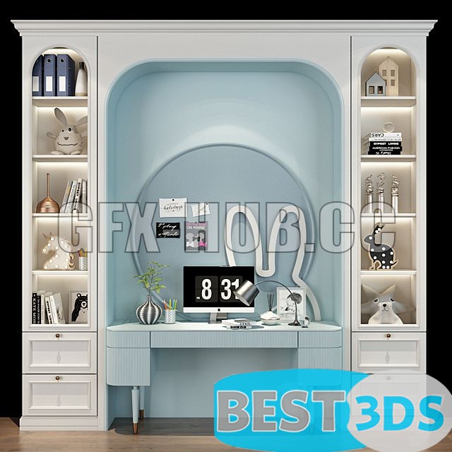 Pack model 3D- Armoires Et Vitrines – Image 68