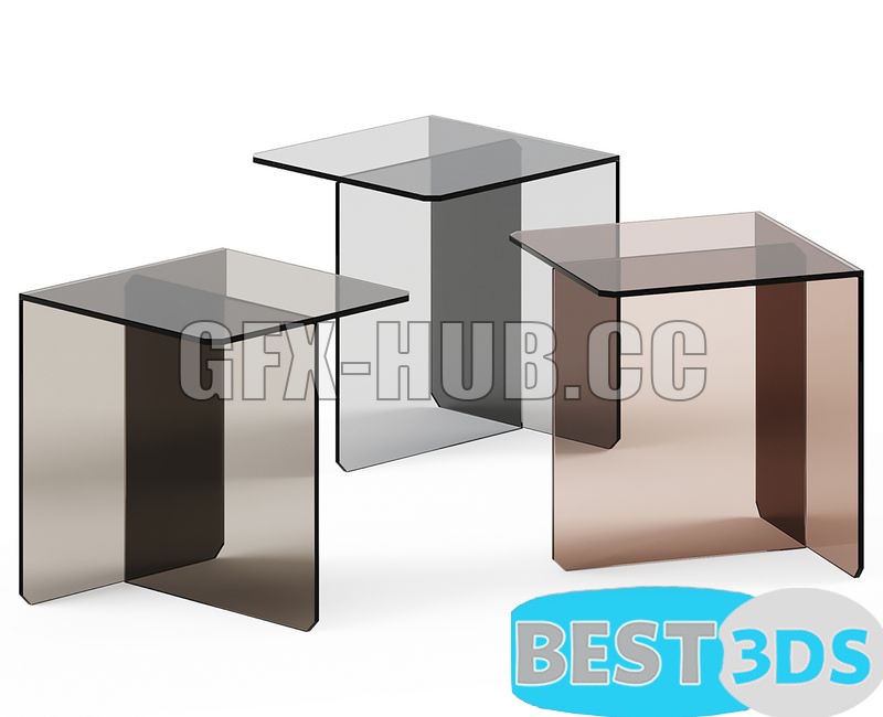 Table basse en verre KUM