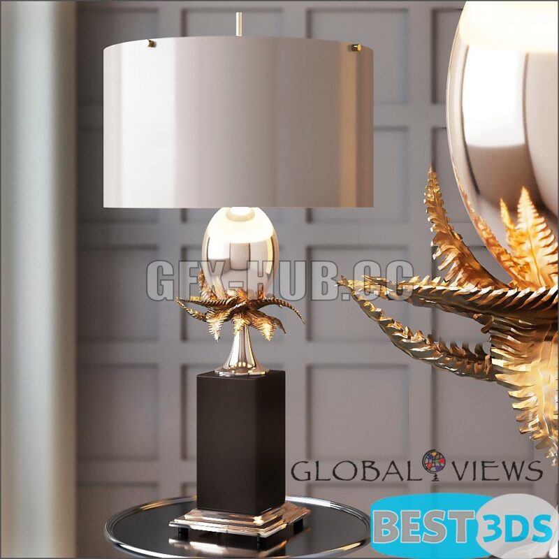 Lampe Egg & Palm – Global Views