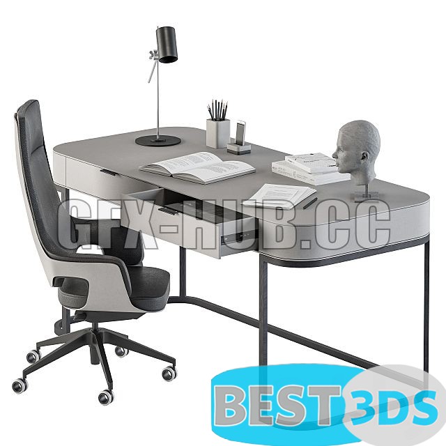 Pack model 3D- Mobilier De Bureau – Image 36