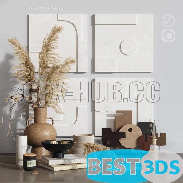 Pack model 3D- Ensemble décoratif – Image 160