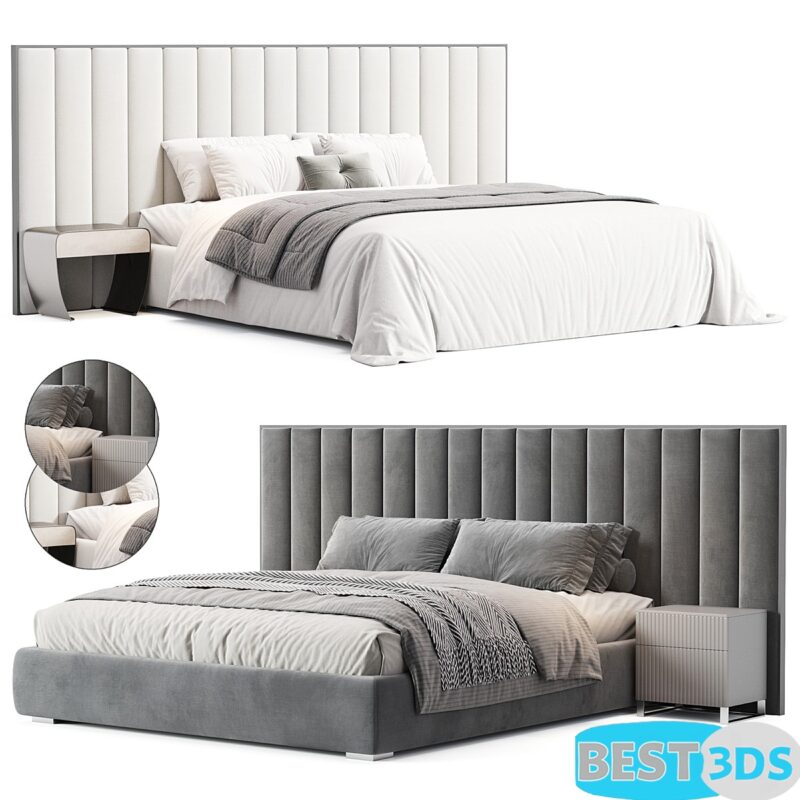 Lit design Haymon Velvet Bed by Mercer 41