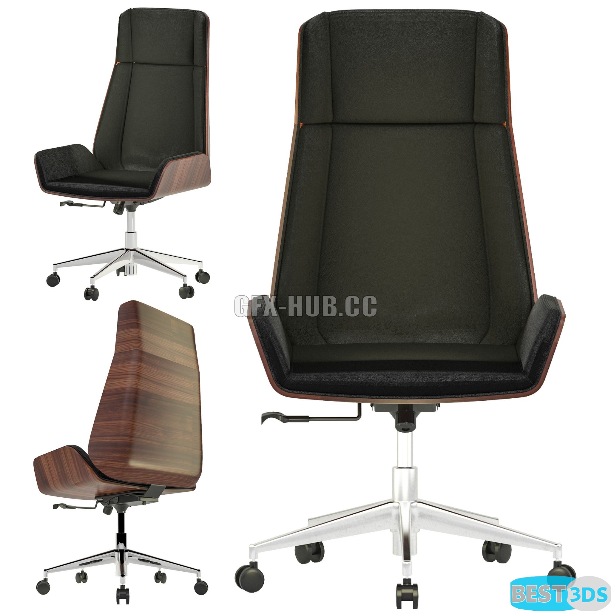 Pack model 3D- Mobilier De Bureau – Image 37