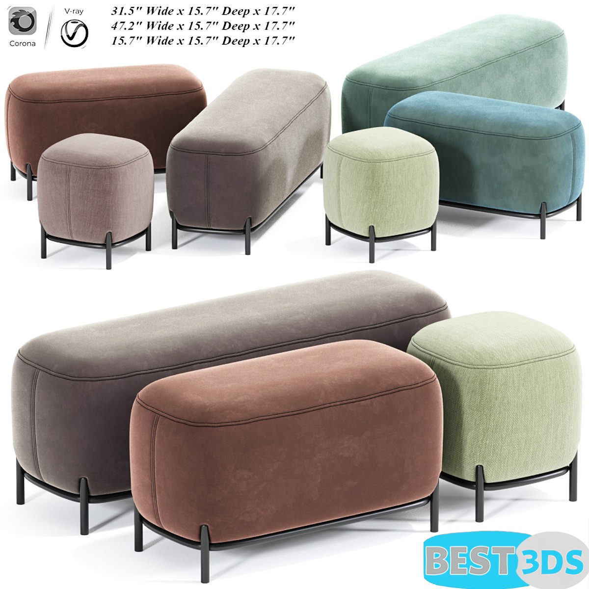 Pack model 3D- Sièges Moelleux – Image 89