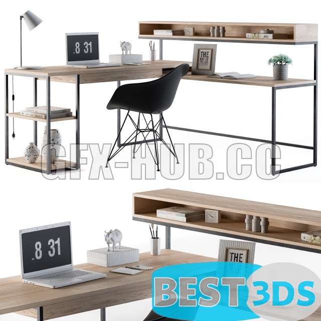 Pack model 3D- Mobilier De Bureau – Image 39