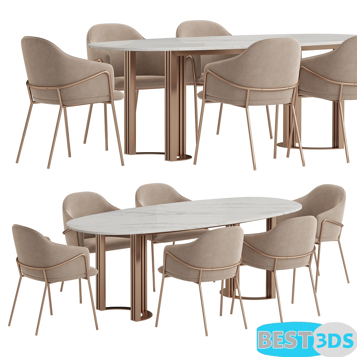 Pack model 3D- Tables Et Chaises – Image 104