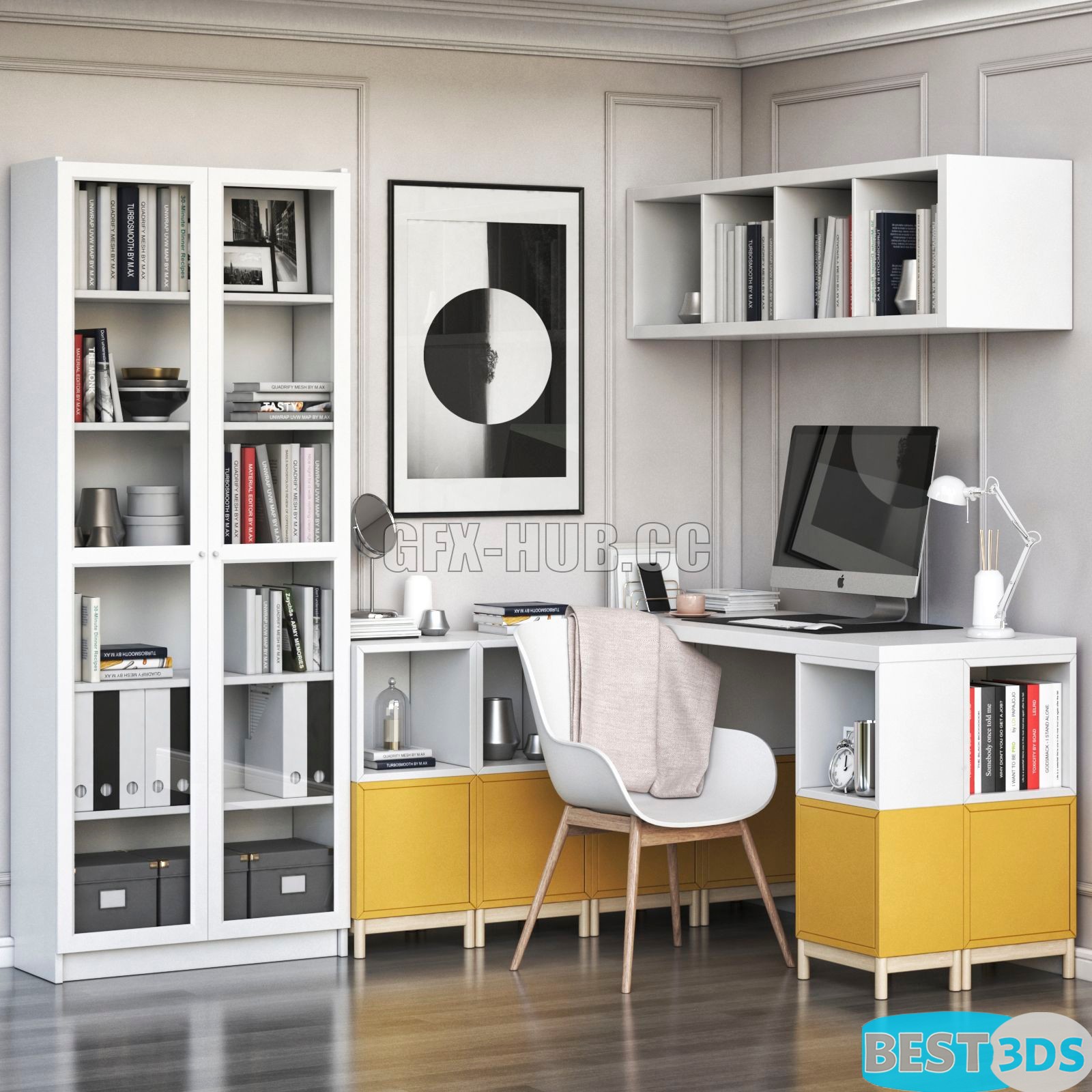 Pack model 3D- Mobilier De Bureau – Image 44