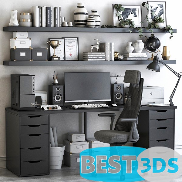 Pack model 3D- Mobilier De Bureau – Image 52