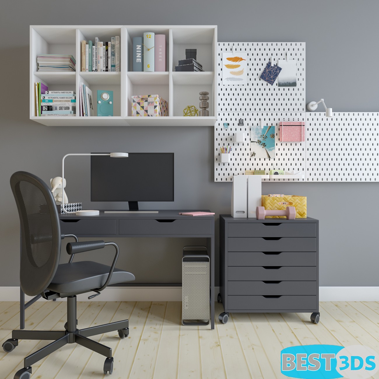 Pack model 3D- Mobilier De Bureau – Image 58