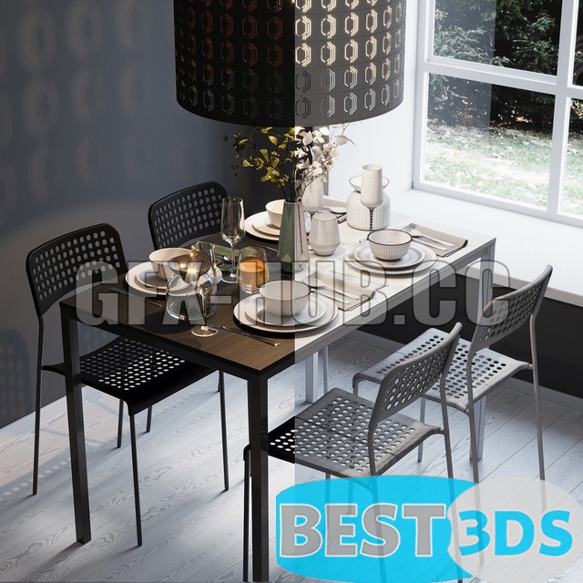 Pack model 3D- Tables Et Chaises – Image 102