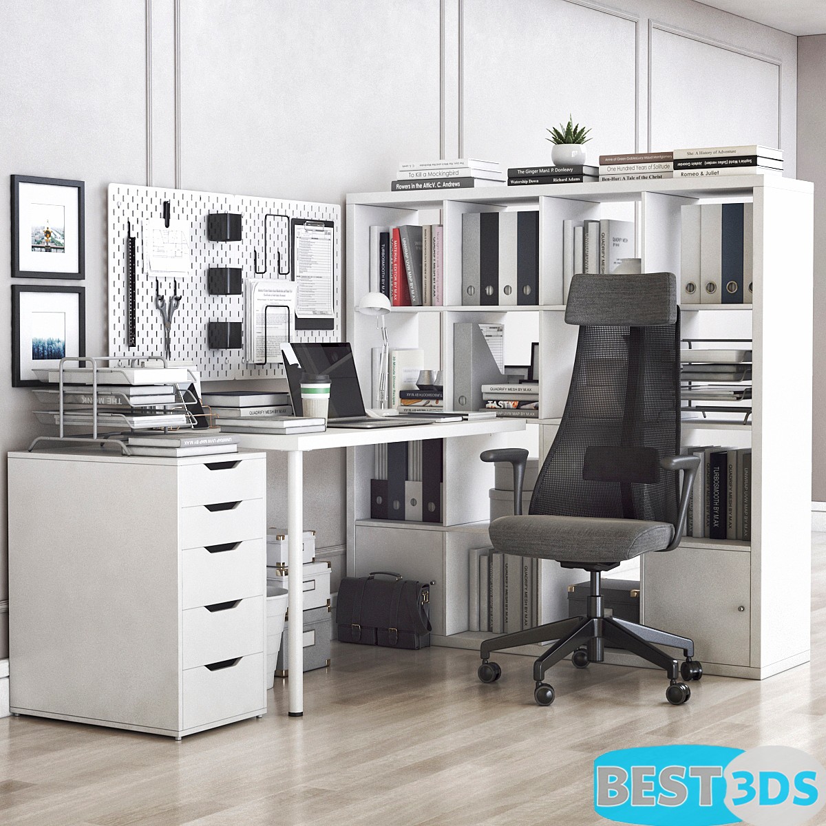 Pack model 3D- Mobilier De Bureau – Image 49