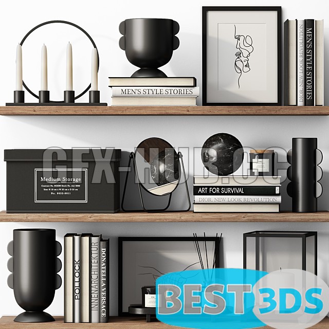 Pack model 3D- Ensemble décoratif – Image 166