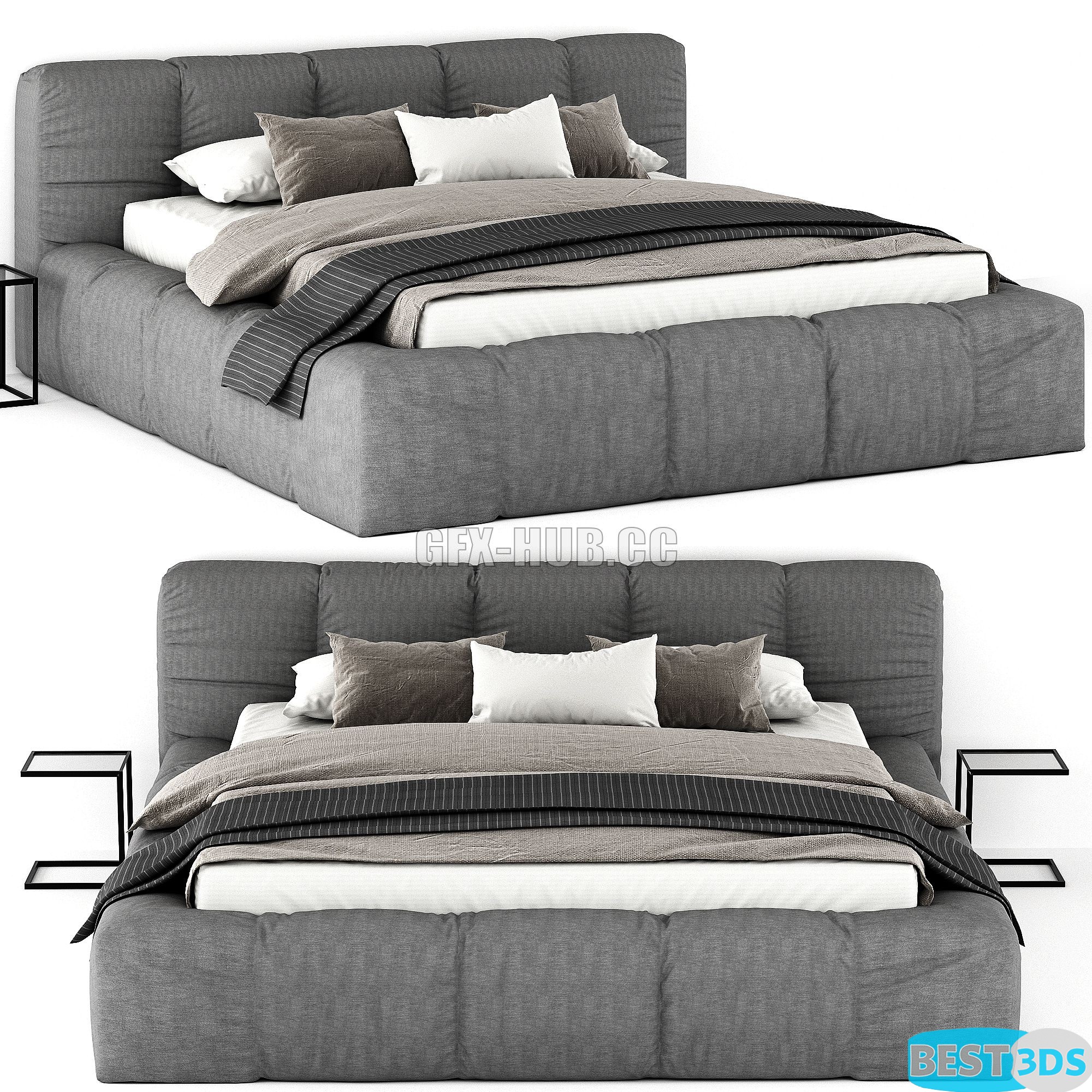 Lit design Italia Bed 01